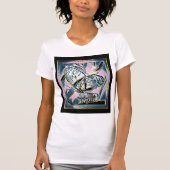 昆虫のモデル:美しい蝶01-03 Tシャツ (正面)