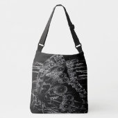 昆虫のモデル:美しい蝶08 クロスボディバッグ (正面)