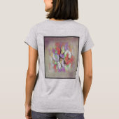 昆虫のモデル:美しい蝶10-02 Tシャツ (裏面)