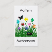 昆虫の名刺が付いているパズルの庭 名刺 (裏面)