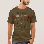 昆虫の子供の種類Bug Identification Science Tシャツ<br><div class="desc">昆虫の子供の種類バグ識別科学。</div>