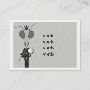 「昆虫の神"のぽっちゃりした名刺へのオード 名刺