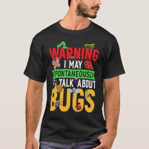 昆虫の科学バグについて自発的に話す Tシャツ