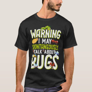 昆虫の科学バグについて自発的に話す Tシャツ