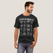 昆虫の種類Bug Identification Science Tシャツ (正面フル)