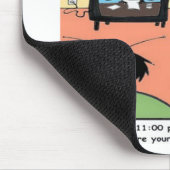 昆虫の親のおもしろい漫画 マウスパッド (コーナー)