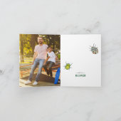 昆虫をテーマにした誕生日 | 感謝の写真 サンキューカード (内部)