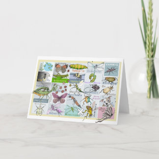 昆虫アルファベット カード