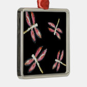 昆虫アートピンクトンボ メタルオーナメント (右)