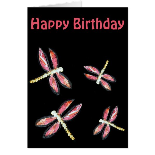 昆虫アート踊りピンクトンボ (正面)