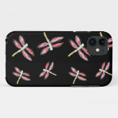 昆虫アート踊りピンクトンボ Case-Mate iPhoneケース (裏面(横))
