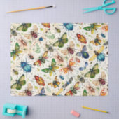 昆虫カラフル採集分離 薄葉紙 (クラフト)