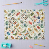 昆虫カラフル採集分離 薄葉紙 (クラフト)