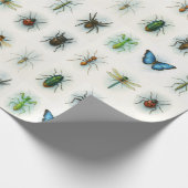 昆虫コレクション 水彩画 虫の芸術 ラッピングペーパー (角)