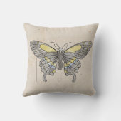 昆虫シリーズトンボ + 1のための蝶2 クッション (裏面)