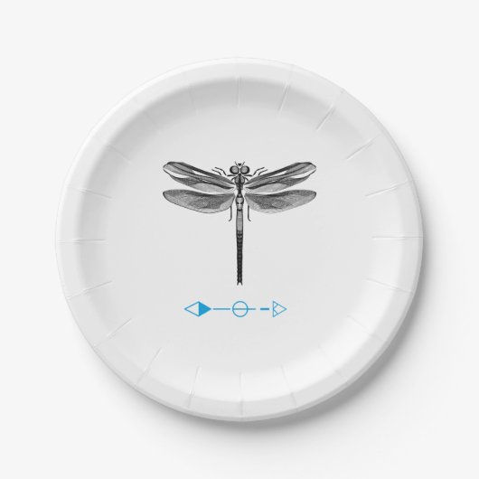 昆虫トンボ苦痛性ファッションスタイルムービーLO ペーパープレート (正面)