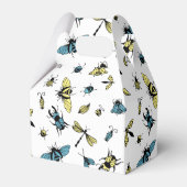 昆虫パターン | 白 フェイバーボックス (正面サイド)