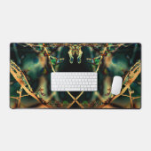 昆虫侵襲科学フィクションテーマ デスクマット (キーボード&マウス)