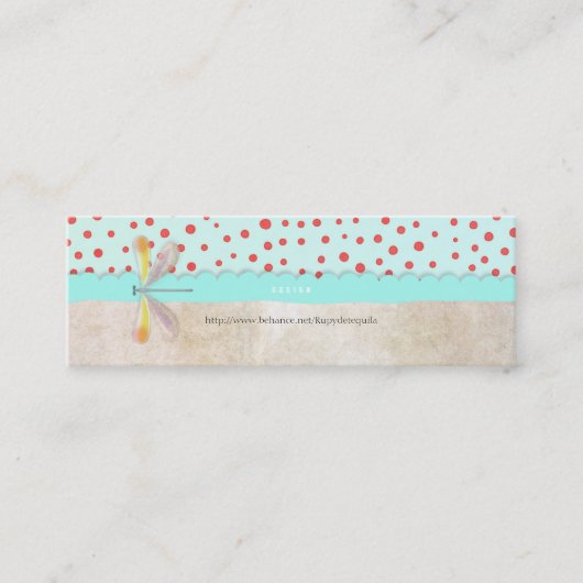 昆虫名刺 スキニー名刺 (正面)