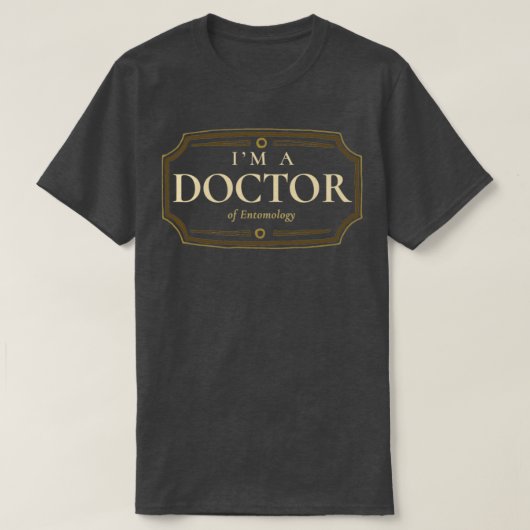 昆虫学博士学位PhD卒業ギフト1 Tシャツ (デザイン正面)