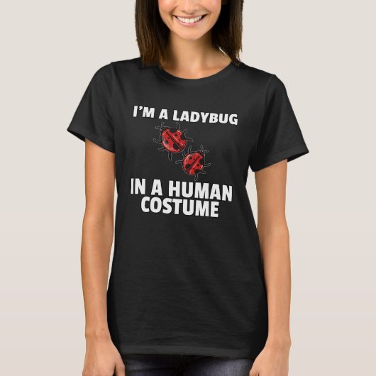 昆虫学者のレディーバグ昆虫学 Tシャツ (正面)