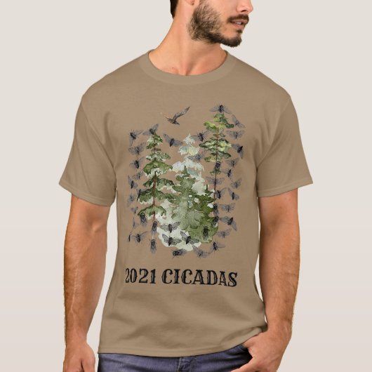 昆虫学者バグ愛好家Cicada Brood X 2021 Tシャツ (正面)