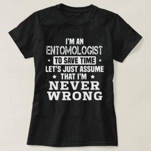 昆虫学者 Tシャツ