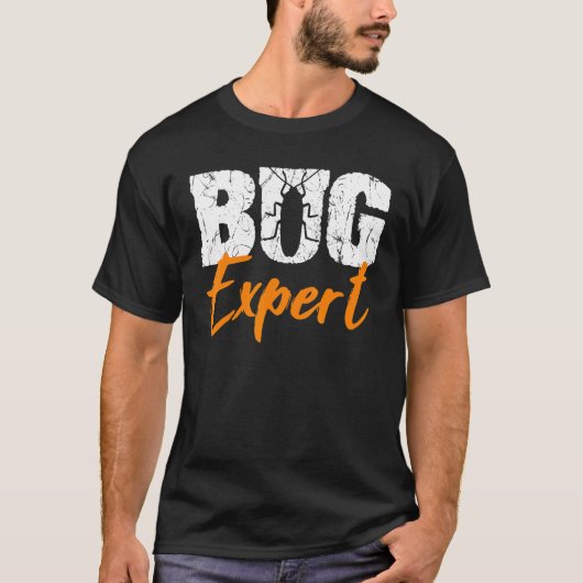 昆虫学者Bug Expert Scientist Entomology Insec Tシャツ (正面)