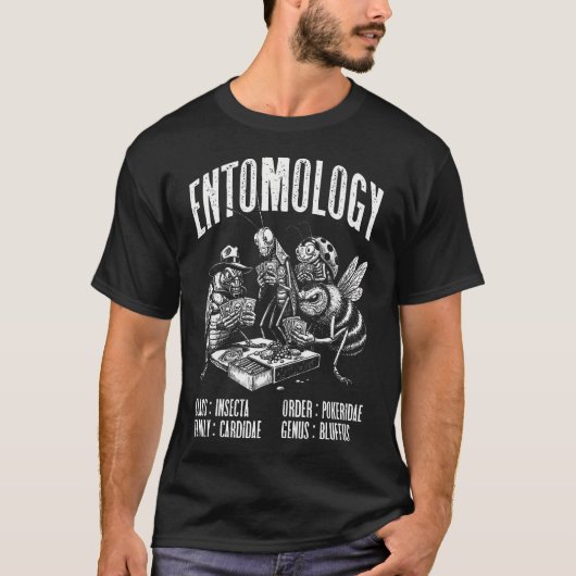 昆虫学 昆虫学者 面白い 昆虫好き Tシャツ (正面)