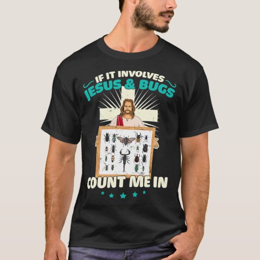 昆虫学 生物学デザイン 虫の科学者 Tシャツ (正面)