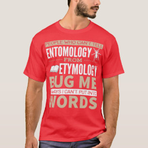 昆虫学vs語学プン tシャツ