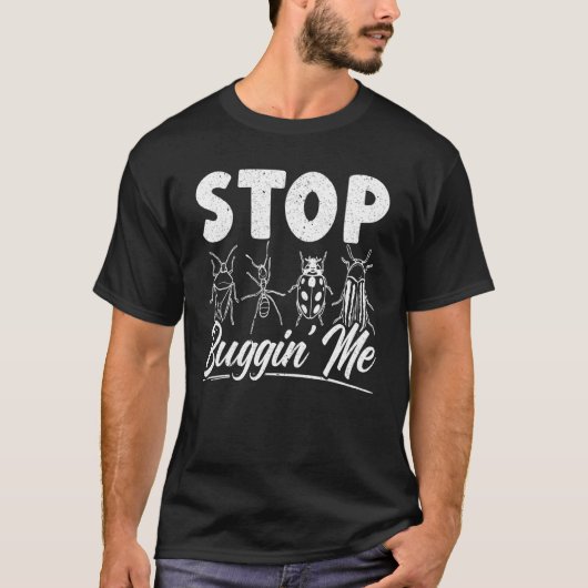 昆虫採集 昆虫学 レディバグ ストップ バグミー Tシャツ (正面)