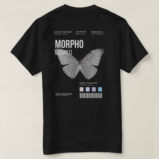 昆虫採集 Tシャツ (デザイン裏面)