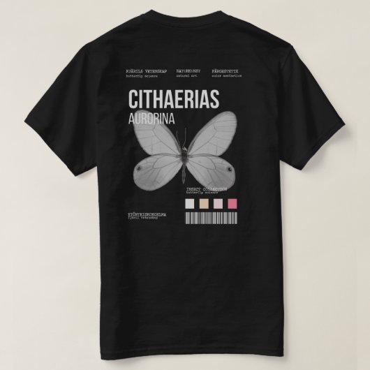 昆虫採集 Tシャツ (デザイン裏面)