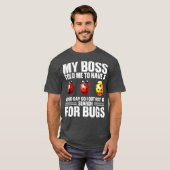 昆虫探し 虫 面白い 昆虫学者 Tシャツ (正面フル)