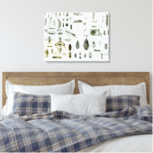 昆虫昆虫学 キャンバスプリント (インサイチュ (寝室))