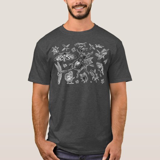 昆虫昆虫採集昆虫昆虫採集昆虫昆虫学 Tシャツ (正面)