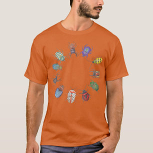 昆虫昆虫昆虫昆虫同定学 Tシャツ