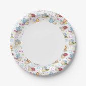 昆虫模様 ペーパープレート (正面)