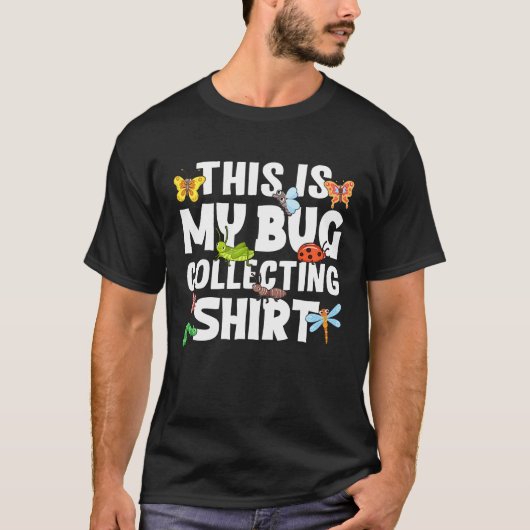 昆虫科学が好きな人のための虫採りコーデ Tシャツ (正面)