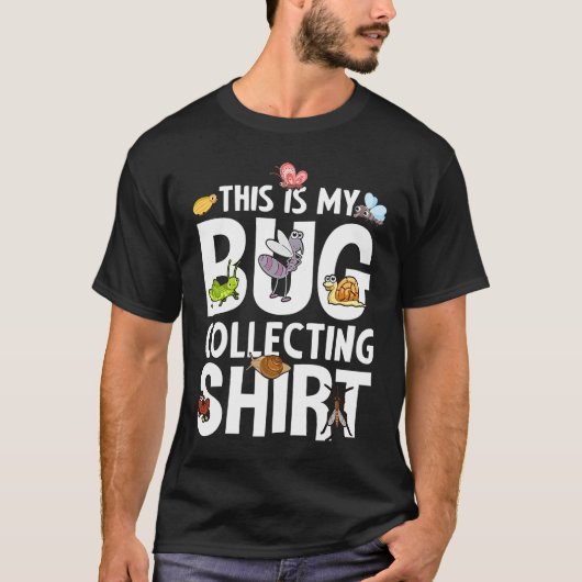 昆虫科学が好きな人のための虫採りコーデ Tシャツ (正面)