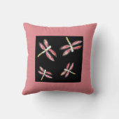 昆虫芸術踊りピンクトンボ可逆 クッション (裏面)