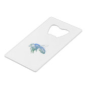 昆虫蜂の青 クレジットカード栓抜き (正面アングル)