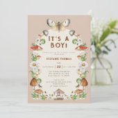 昆虫&きのこ赤ちゃんシャワー招待状 | ウィムシ 招待状 (スタンド正面)