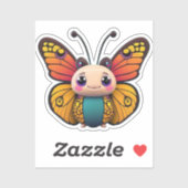 (昆虫)オオカバマダラ、モナークお洒落バタフライカートゥーングラフィック シール (シート)