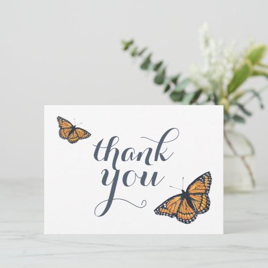 （昆虫）オオカバマダラ、モナークかわいらしバタフライアートサンキューノート (スタンド正面)
