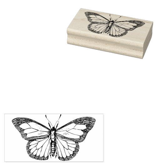 (昆虫)オオカバマダラ、モナークかわいらしバタフライゴムスタンプ ラバースタンプ (押印)