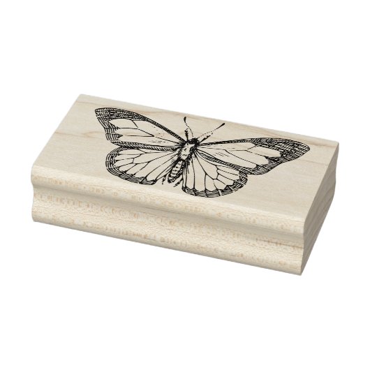 （昆虫）オオカバマダラ、モナークかわいらしバタフライゴムスタンプ ラバースタンプ (スタンプ)