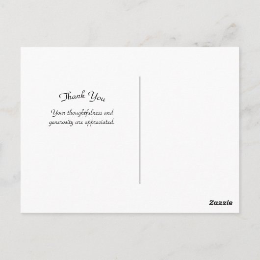 （昆虫）オオカバマダラ、モナークかわいらしバタフライフォトサンキューハガキ ポストカード (裏面)