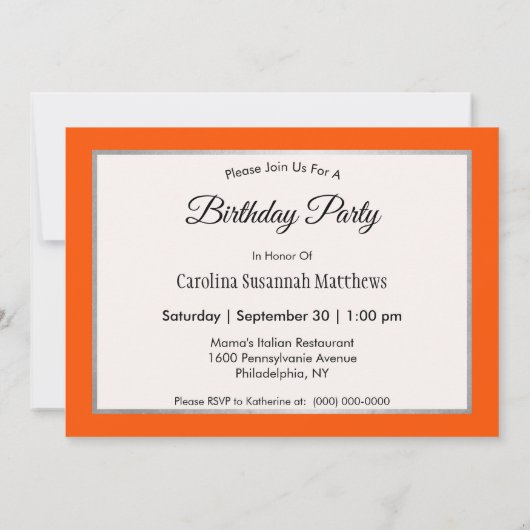 （昆虫）オオカバマダラ、モナークかわいらしバタフライフォト誕生日 招待状 (裏面)